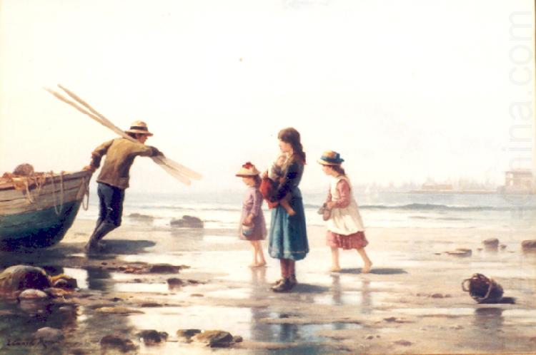 Edward Moran Homecoming china oil painting image